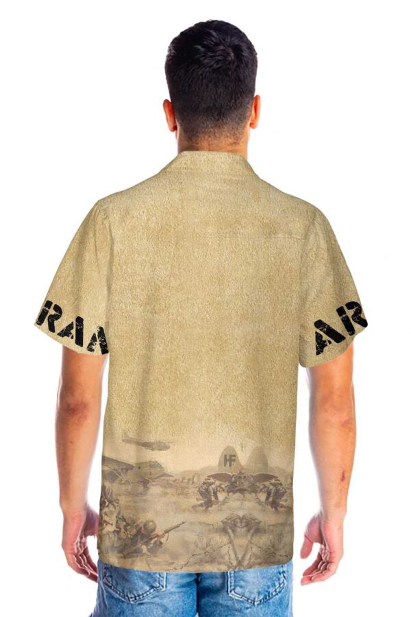 Eagle Army Veteran Home Of The Free Hawaiian Shirt, Vintage American Flag Veteran Shirt