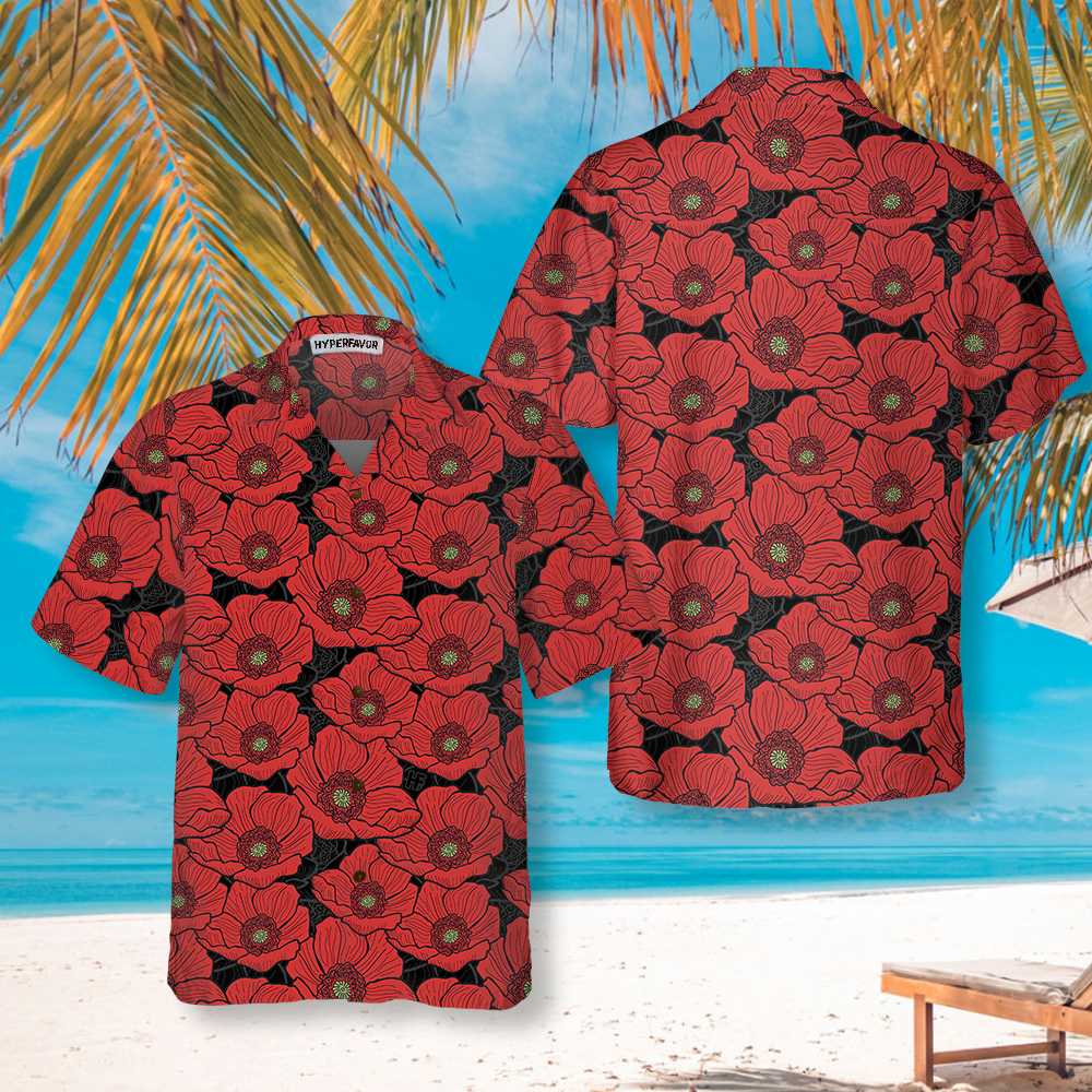 Red Poppies Lest We Forget Hawaiian Shirt – Proud Veteran Gift For Veteran Day Red Poppies Lest We Forget Hawaiian Shirt – Proud Veteran Gift For Veteran Day