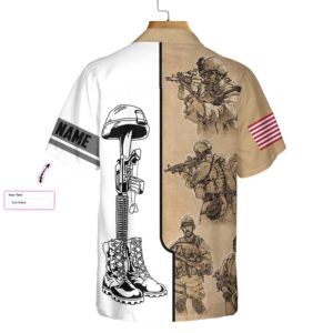 Custom US Army Veteran Vintage Hawaiian Shirt - Proud Veteran Gift for Veteran Day 1