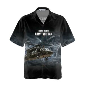 US Army Veteran Helicopter Hawaiian Shirt, Proud Helicopter Shirt For Men, Helicopter Gift 1