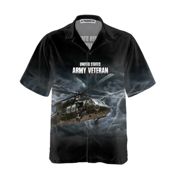 US Army Veteran Helicopter Hawaiian Shirt, Proud Helicopter Shirt For Men, Helicopter Gift