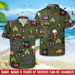 US Army, Always Remember, Never Forget – Button Hawaiian Shirt Gift for Men Dad