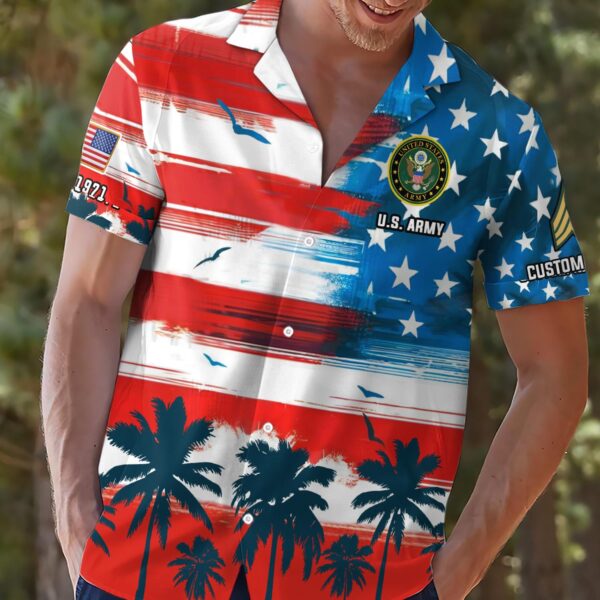 US Army, W 4 Army Chief Warrant Officer 4 – Button Hawaiian Shirt Gift for Men Dad