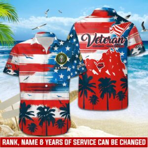 US Army, W 4 Army Chief Warrant Officer 4 – Button Hawaiian Shirt Gift for Men Dad