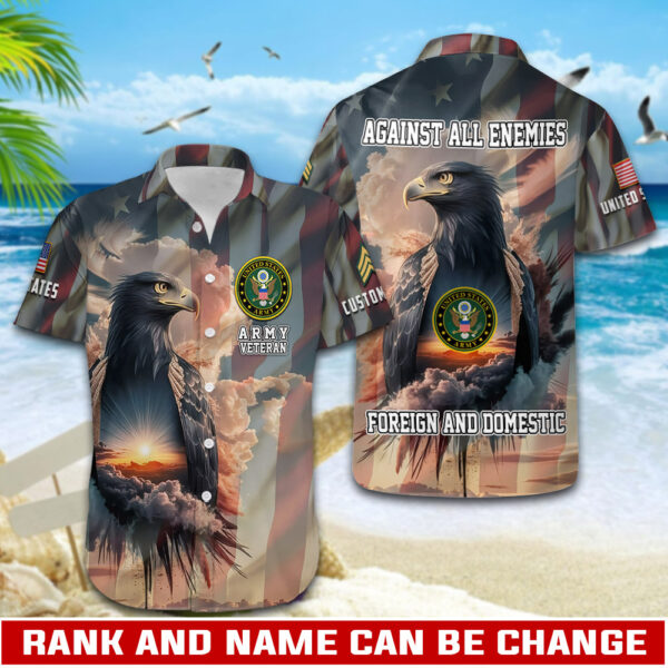 US Army, Freedom Isn’t Free – Button Hawaiian Shirt Gift for Men Dad