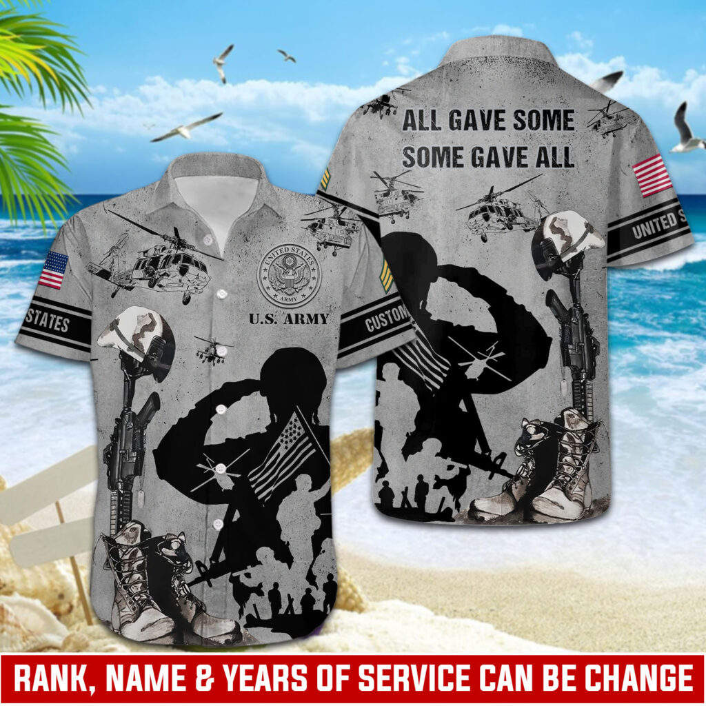 US Army, Once A Soldier, Always A Soldier – Button Hawaiian Shirt Gift for Men Dad