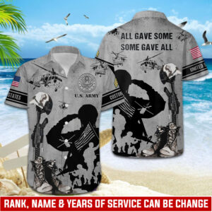 US Army, Once A Soldier, Always A Soldier – Button Hawaiian Shirt Gift for Men Dad