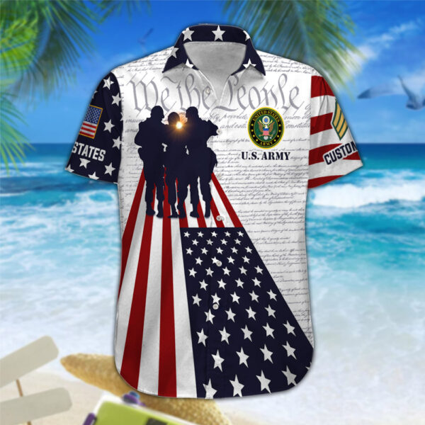 US Army, Lest We Forget – Button Hawaiian Shirt Gift for Men Dad