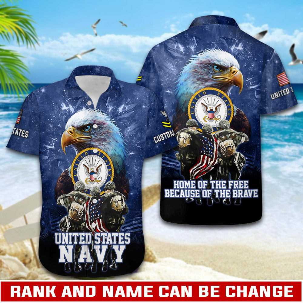 US Navy, Proud Veteran – Button Hawaiian Shirt Gift for Men Dad US Navy, Proud Veteran – Button Hawaiian Shirt Gift for Men Dad