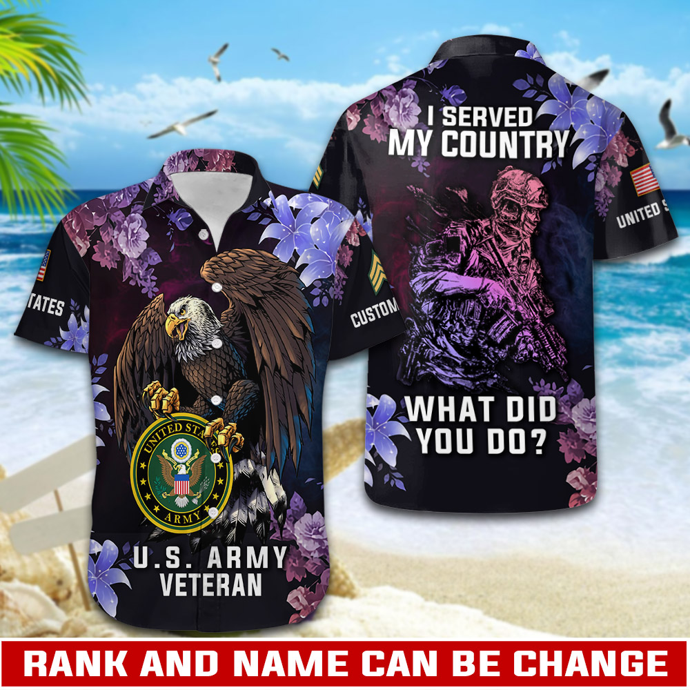 US Army, No One Gets Left Behind – Button Hawaiian Shirt Gift for Men Dad US Army, No One Gets Left Behind – Button Hawaiian Shirt Gift for Men Dad