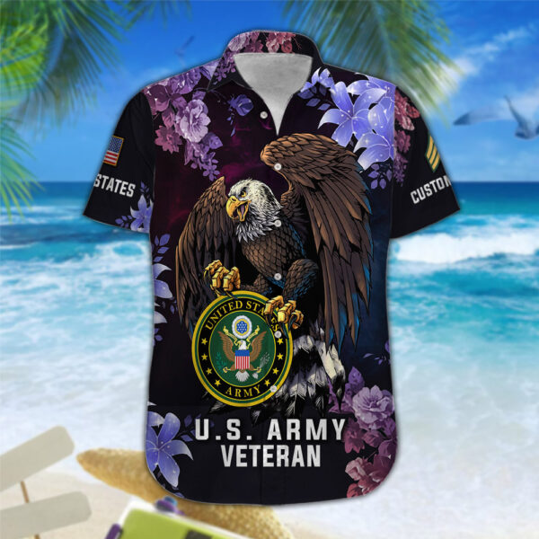 US Army, No One Gets Left Behind – Button Hawaiian Shirt Gift for Men Dad