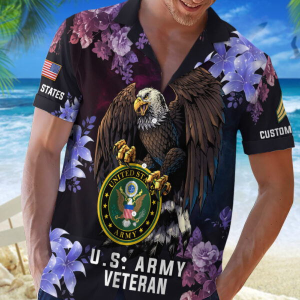 US Army, No One Gets Left Behind – Button Hawaiian Shirt Gift for Men Dad