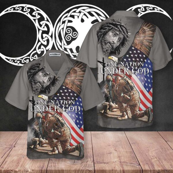 Veteran Hawaiian Shirt American Flag Design Perfect Gift for Veteran Day