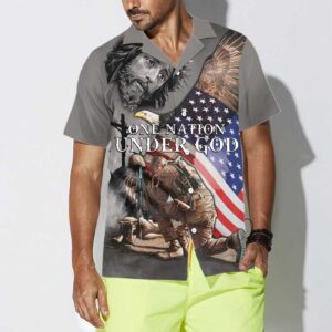 Veteran Hawaiian Shirt American Flag Design Perfect Gift for Veteran Day