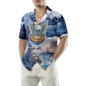U S Navy DD-214 Hawaiian Shirt - Proud Veteran Gift for US Navy Veteran