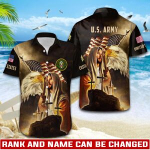US Army, E 9 Army Sergeant Major – Button Hawaiian Shirt Gift for Men Dad