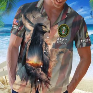 US Army, Freedom Isn’t Free – Button Hawaiian Shirt Gift for Men Dad 3