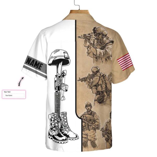 US Army Veteran Vintage Custom Hawaiian Shirt, Proud Veteran Shirt, Personalized Gift For Veteran Day